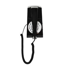 Corded Black Wall Phone, Vintage Wall-Mounted Landline Telephone with Redial,...