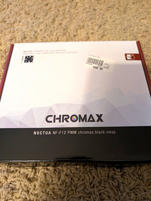 Noctua NF-F12 PWM chromax.black.swap 120mm 4-Pin Case Fan 1500RPM