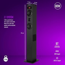 Bluetooth Soundtower 2.1 Subwoofer 40W RMS USB FM Radio NGS Sky Charm GEPRÜFT