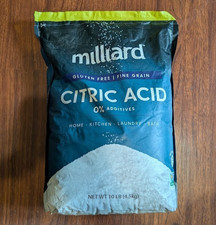 Milliard Citric Acid, 100 Pure Food Grade NON-GMO Project Verified, 10 Pound