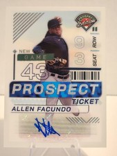 2024 Panini Prospect Edition Signatures AUTO #2 Allen Facundo, New York Yankees