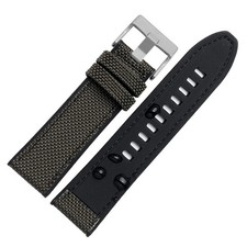 Black Strap For Diesel CHIEFE Series DZ4500 DZ4506 Nylon Silicone Watchband