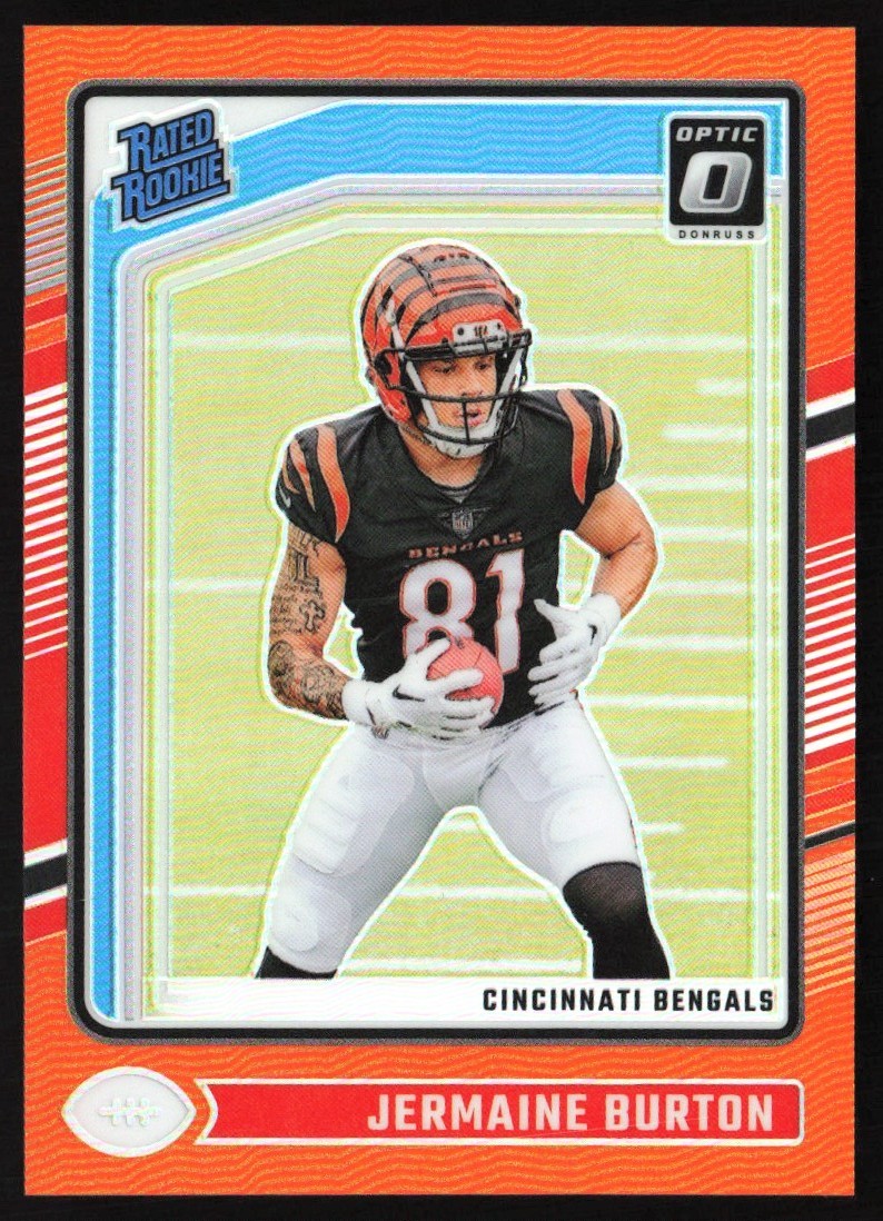 2024 Donruss Optic Orange Prizm 59/249 Jermaine Burton Rookie #251 GS1