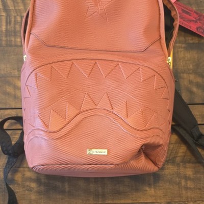 Sprayground Shark Mouth Animal Print Backpack Red/Black Medium Kids Adjustable