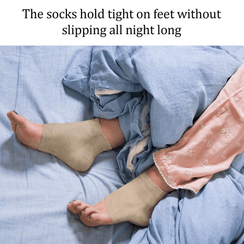 Moisturizing Heel Socks with Soft Gel Lining Dry Cracked Feet Treatment - Picture 7 of 7
