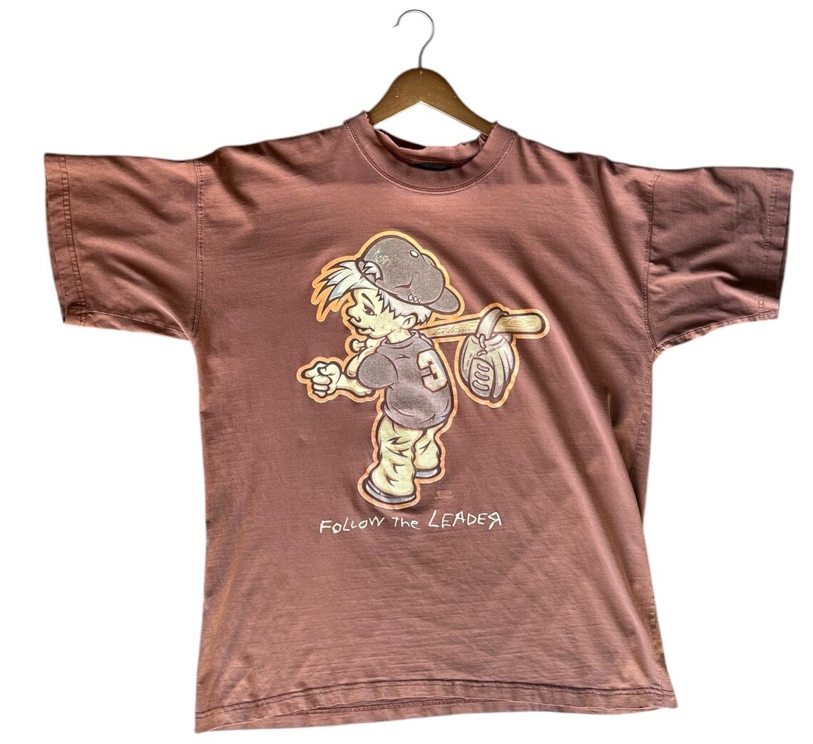 Vintage Korn T Shirt XL Brown Mens Follow The Leader Vintage Korn T Shirt XL Brown Mens Follow The Leader