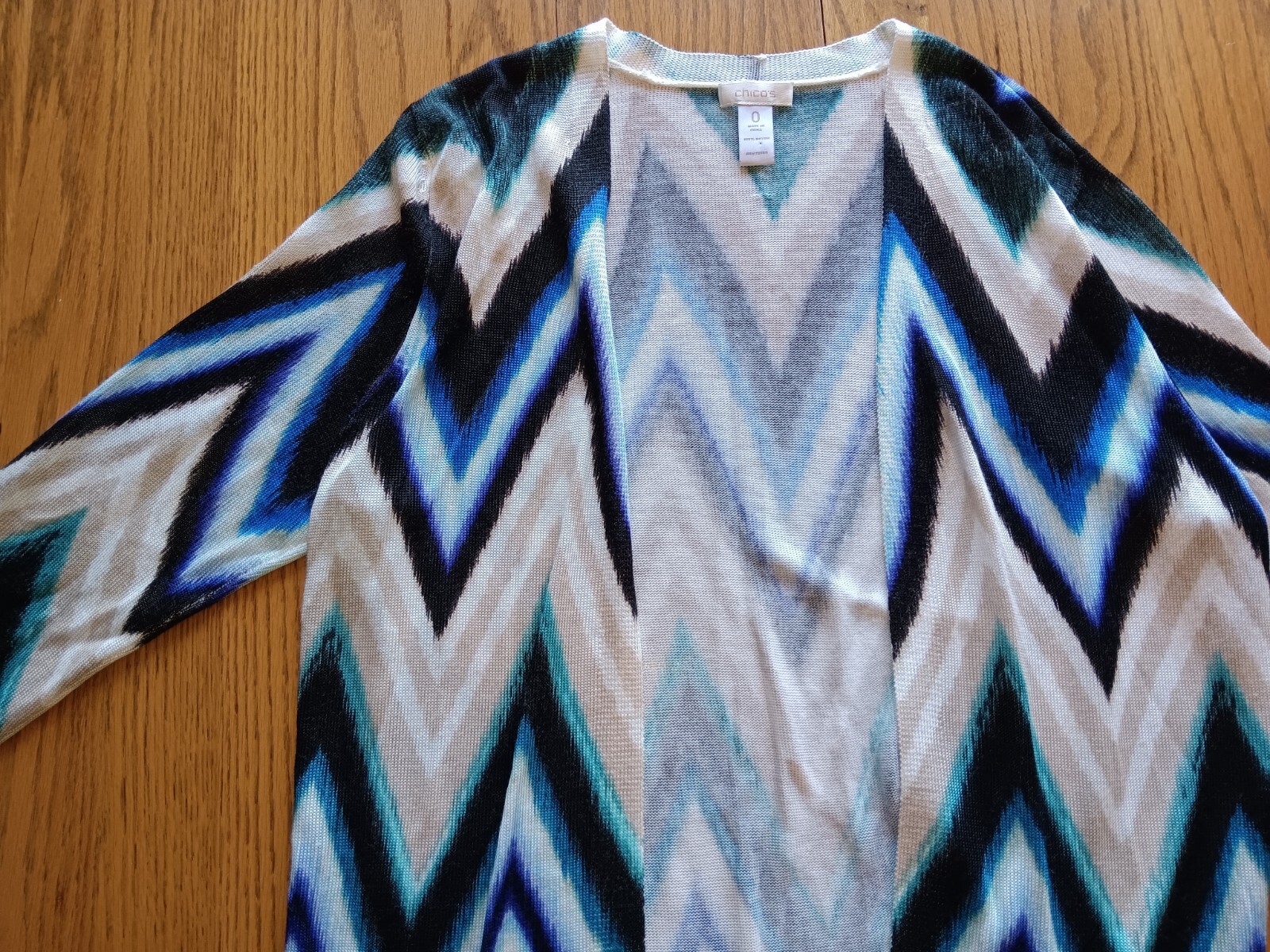 Chicos Patterned Duster Size 0 - image 2
