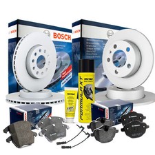 BOSCH Bremsensatz + Ceratec + Bremsenreiniger  WK MERCEDES A-KLASSE VORN &Oslash;276 HI