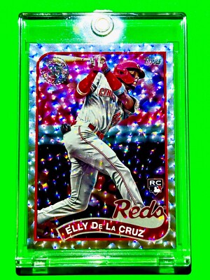 Elly De La Cruz RARE MINT SILVER ICE REFRACTOR ROOKIE CARD 2024