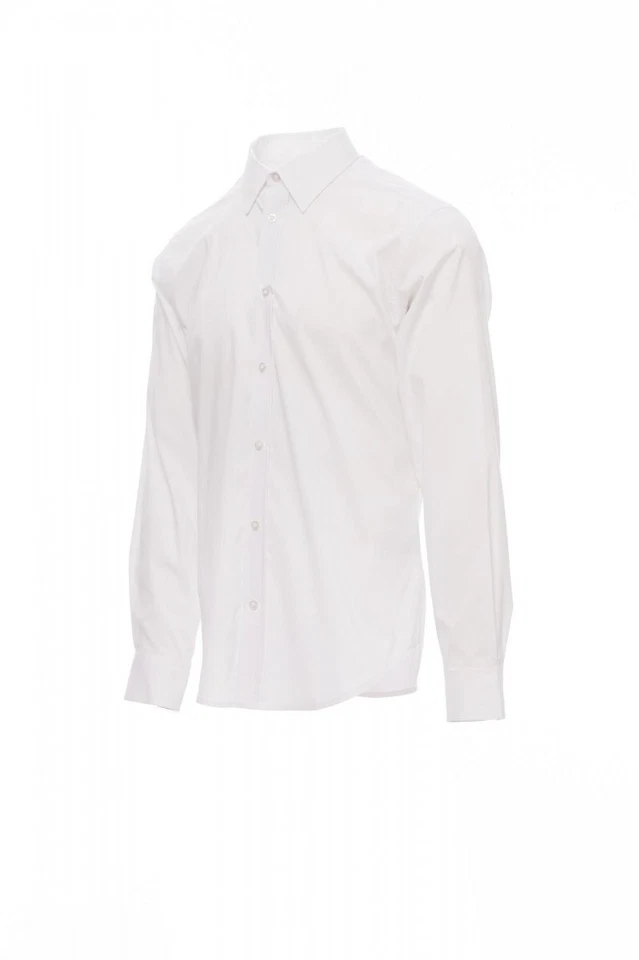 Taglie Forti Uomo Camicia Stretch Manica Lunga No Maxfort Fino 5XL Cotone - Immagine 2 di 4