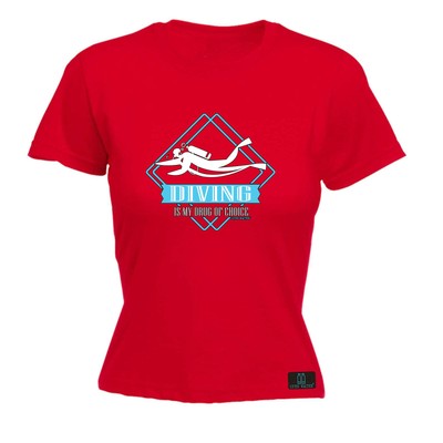 Tauchen Ow Droge nach Wahl - Damen T-Shirt lustig T-Shirt Geschenk Neuheit