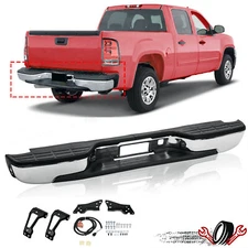 For 99-07 Chevy Silverado GMC Sierra 1500 2500 Steel Rear Step Bumper Assembly