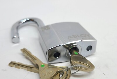 Abloy PL340B 340 High Security Padlock Lock  Sentry  Gates Bikes chains 3 keys