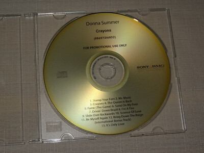 DONNA SUMMER - CRAYONS / PROMO-ALBUM-CD 