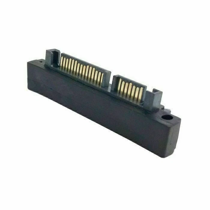 90 D Right Angled SATA 22Pin 7+15 Male to SATA 22P Female Extension Adapter SATA - Image 3 of 4