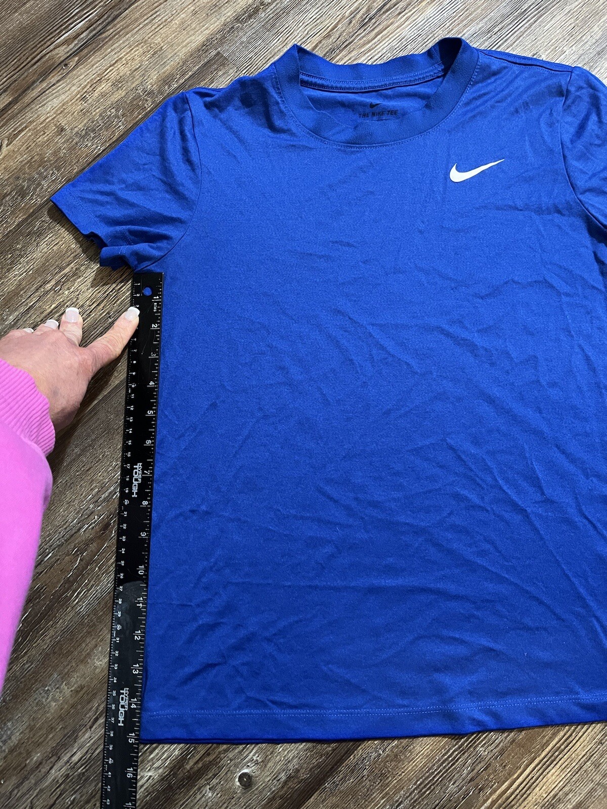 Nike Basic Comfort Active  Everyday Blue Logo Tee… - image 3