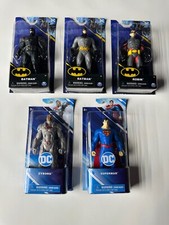 DC / ACTION FIGURE 5pk [NEW IN BOX!] - Batman (x2), Robin, Superman, Cyborg