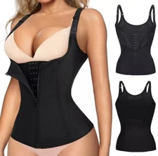 Fajas Reductoras Colombianas Body Shaper Waist Trainer Tummy Control Tank Top US