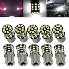 10x Super Bright White 1156 1141 1003 RV Trailer 33-SMD LED Interior Light Bulbs