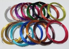 5mt filo wire in alluminio 1,5mm  vari colori bijoux