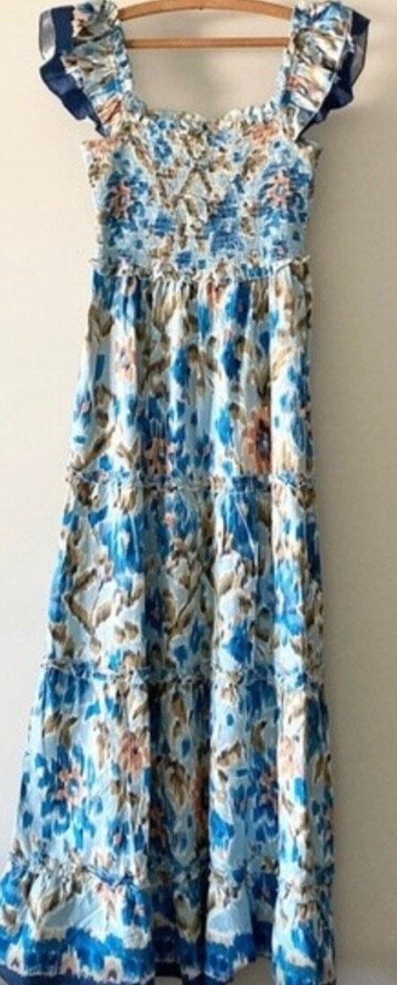 NWT - HOUSE OF HARLOW 1960, SMALL, Zoey Blue Tiered Maxi Dress w/ Pockets | eBay NWT - HOUSE OF HARLOW 1960, SMALL, Zoey Blue Tiered Maxi Dress w/ Pockets | eBay