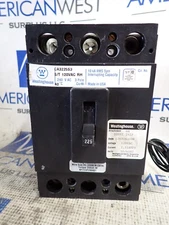 Westinghouse CA3225S3 225 amp 3 pole 240 volt 10kA + Shunt 626B161G08 -TESTED