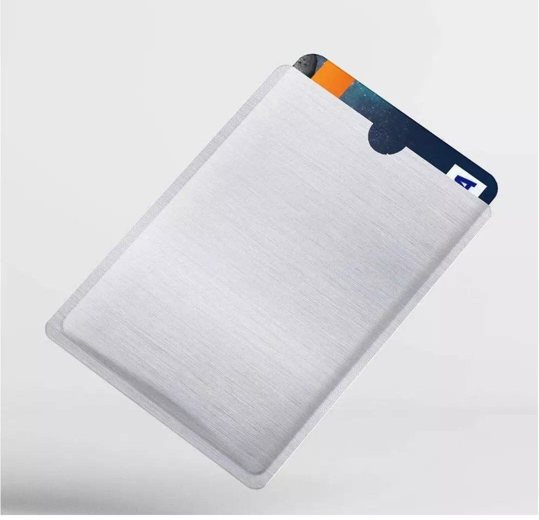 2X CUSTODIA CARTA DI CREDITO BANCOMAT ANTI CLONAZIONE RFID NFC