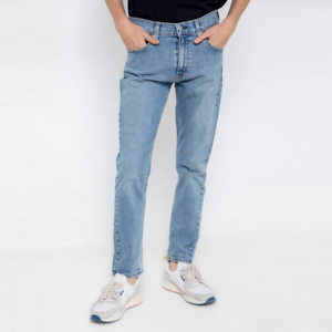 Genuine Levis 512 Slim Taper Fit stretch Mens Denim Jeans Light Blue  Stonewash | eBay