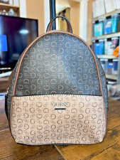VTG Small Signature Guess Backpack, Two-Tone Color Adj. Straps. New Without Tags