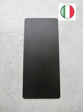 PEDANA POGGIAPIEDE ACCIAIO INOX STAMPA UV EFFETTO CARBONIO FIAT 500 PANDA ABARTH