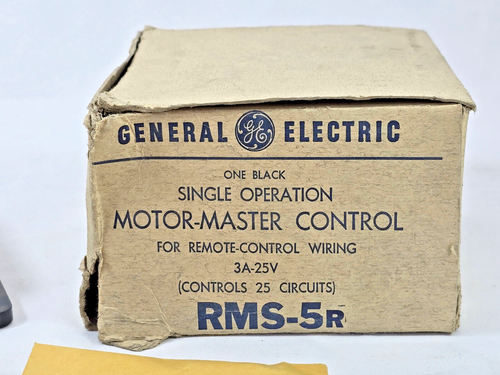 NEW OPEN BOX - GE Single Operation Motor-Master Control RMS-5R 3A 25V - Picture 2 of 4