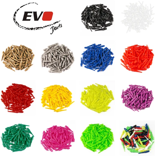 100 Evolution EVO Softdart Dartspitzen 2BA lang Softtips Soft Tips 13 Farben