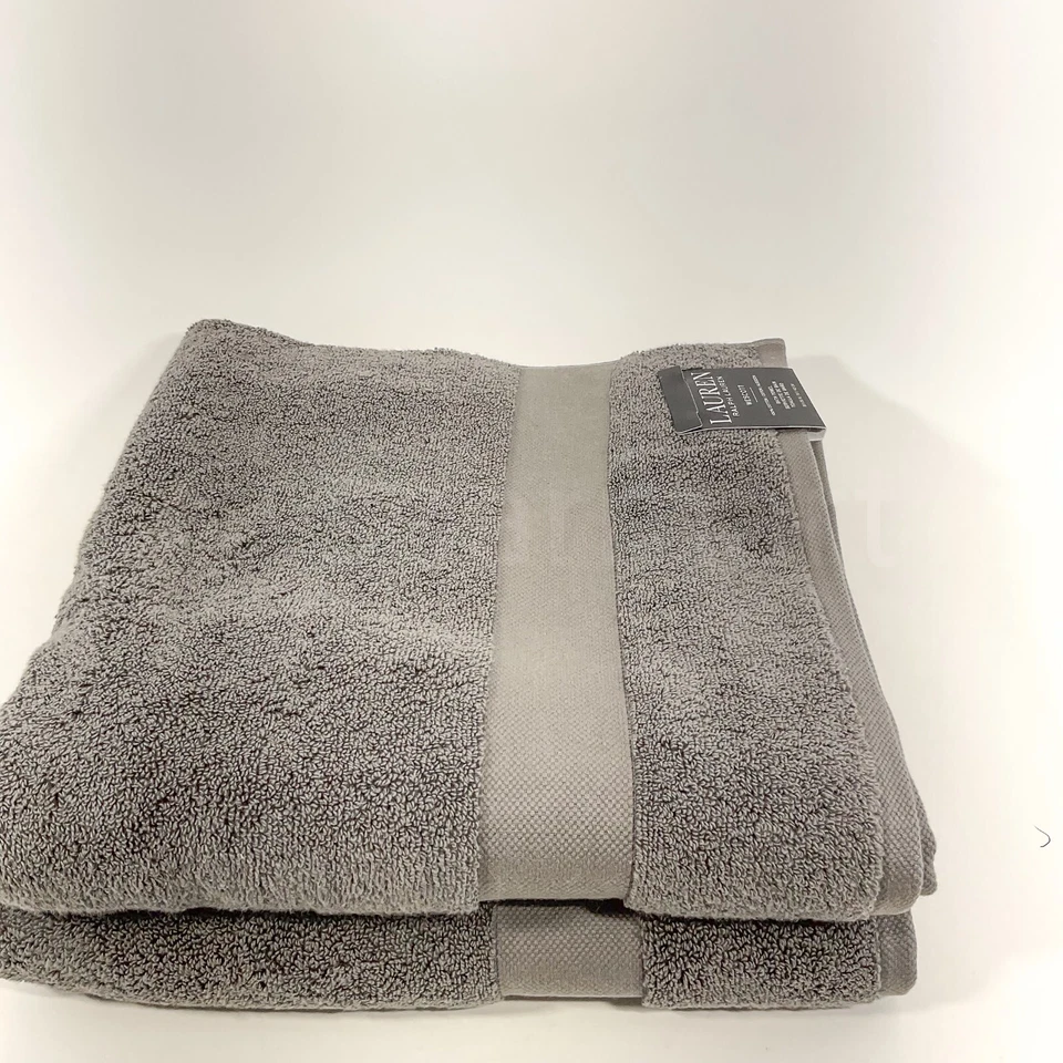 Ralph Lauren RLL Juego de 6 Toallas 2 Baños 4 Toallitas 100% Algodón Gris Nuevo Foto 4 de 4