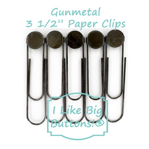 JUMBO Paper Clips 50 pcs (YOU CHOOSE FINISH) 3 1/2" Bookmarks/Paperclips/Gluepad - Picture 9 of 10
