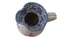 Original Parsley Pottery Magnolia Handled Lip Pitcher Signed Sponged Blue Pink — photo 6