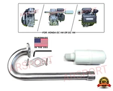Exhaust Muffler for Honda GX100 / GC160 / GC190  Motorized bikes, mini bikes etc