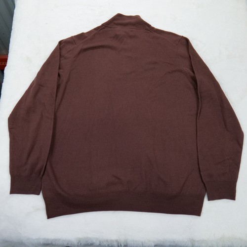 Christian Lacroix 1/4 Zip Merino Wool Long Sleeve Pullover Sweater Men Size 2XL - Picture 8 of 12