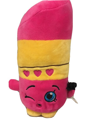 Shopkins Lippy Lips weiches Kuscheltier Plüschtier 2013 Elch 30 cm Lippenstift