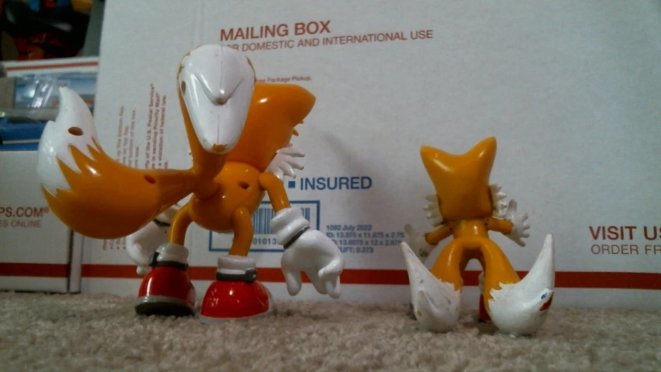 Figura de acción de cuerda Sega Sonic The Hedgehog Tails cola de trabajo Foto 3 de 3