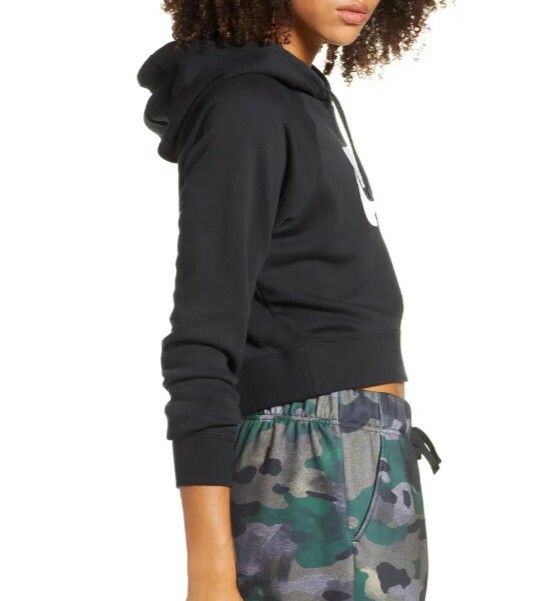 Nike women's cropped pullover drawstring hoodie S… - image 7