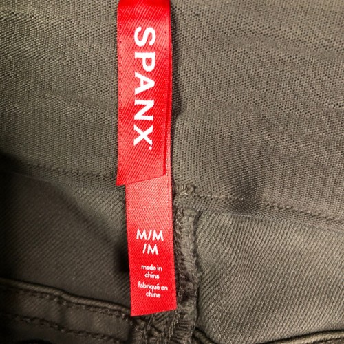 Neu mit Etikett Spanx Cargohose Damen M grau Stretch Twill Knöchel mittlerer Bund zum Überziehen - Bild 6 von 13