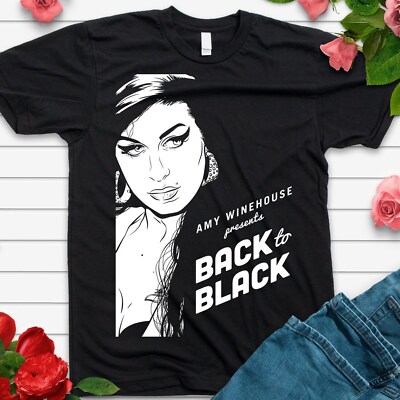 Maglietta Amy Winehouse Bianca – Uomo E Donna Taglie Dalla S Alla 4XL (modello NL874)