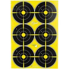 Allen Company EZ AIM Non-Adhesive Splash 12x18 Targets 6 Bullseye 8 Pack 15355