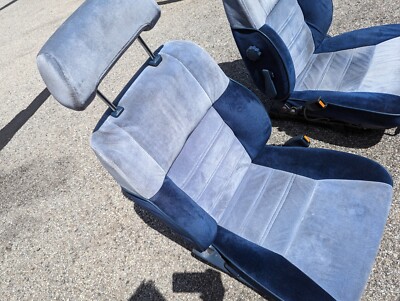 インテリア　シップ 85 NISSAN Z31 300ZX 2+0 SET OF 2 FRONT LEFT & RIGHT CLOTH SEAT OEM