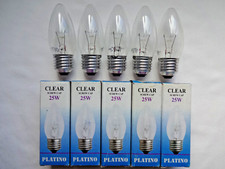 5x 25w E27 ES Edison Screw Old Fashioned Candle Lamps Incandescent Proper Bulbs