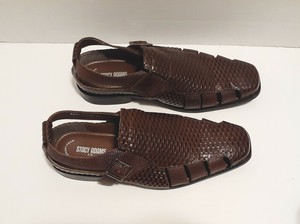 Stacy Adams Argosy'' Cognac Genuine Leather Closed Toe Fisherman Sandal 25259-221. - $64.90 
