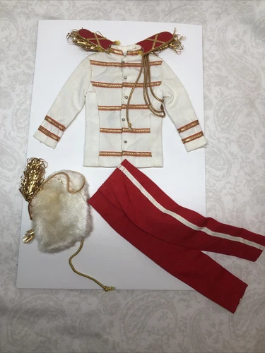 12” Vintage Mattel Barbie Ken Doll Clothing Drum Major Marching Band #775 Q3