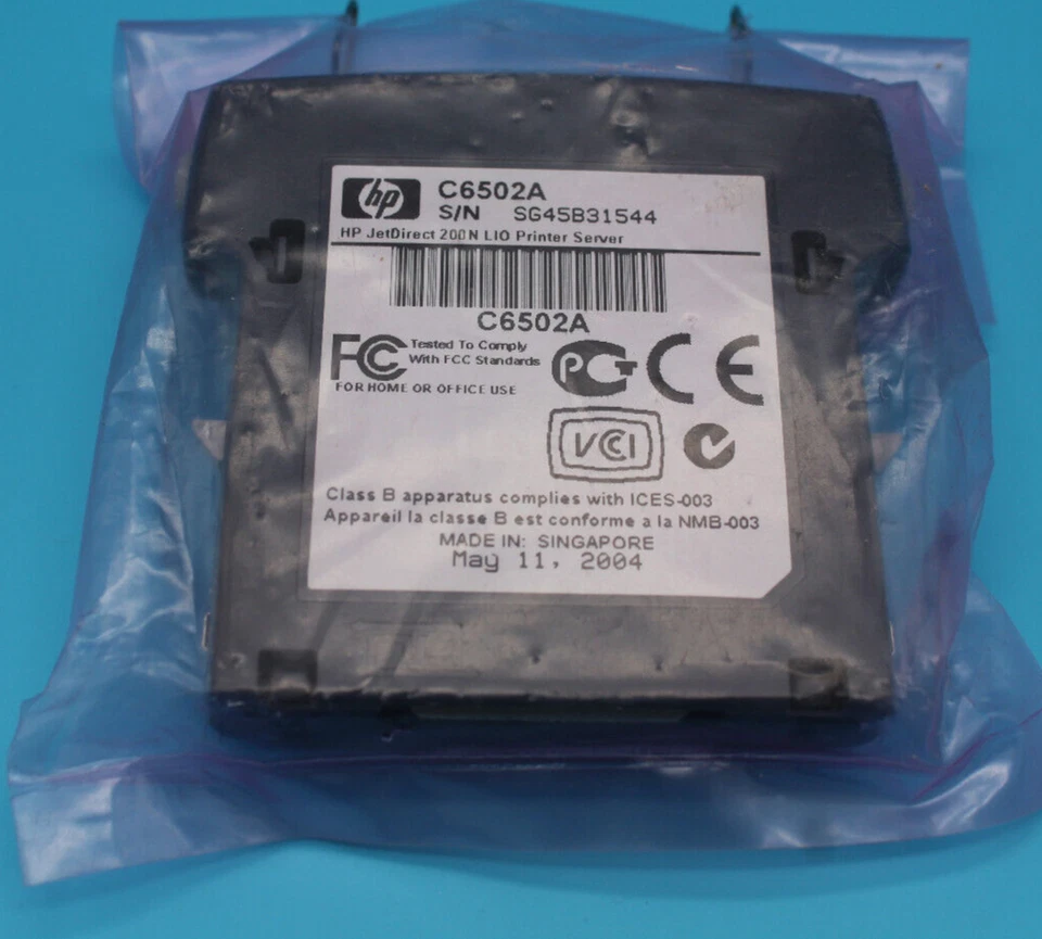 C6502A HP Jet Direct 200N Printer Server Parallel Cable Adapter Original Genuine - Image 2 of 2