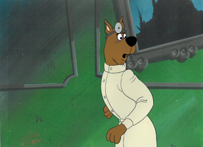 Scooby Doo Cel 13 Ghost Hanna Barbera Production 1985 Doctor art Physician