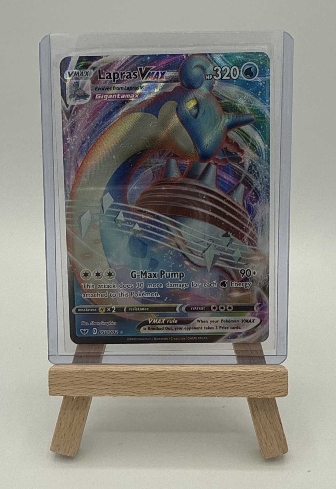 Lapras VMAX 050/202 Swsh01: Sword & Shield Holo